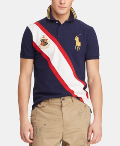 Polo Ralph Lauren Men's Custom Slim Fit Novelty Big Pony Polo In Newport  Navy Multi | ModeSens