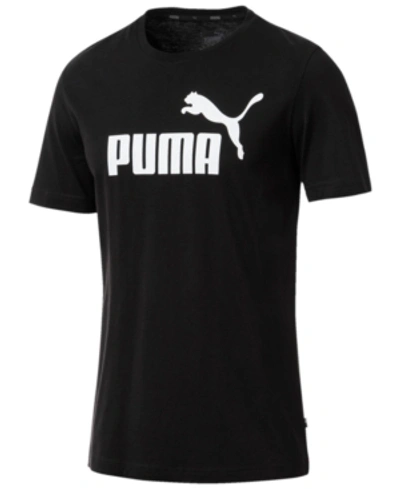 Shop Puma Men's Logo T-shirt In Black