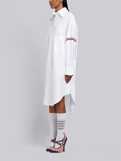 Shop Thom Browne 200% Oxford Armband Shirt In White