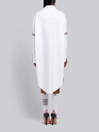 Shop Thom Browne 200% Oxford Armband Shirt In White