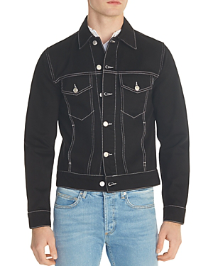 sandro black denim jacket