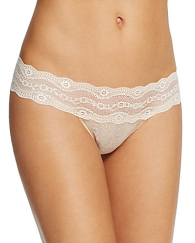 Shop B.tempt'd By Wacoal Lace Kiss Thong In Naughty Naked