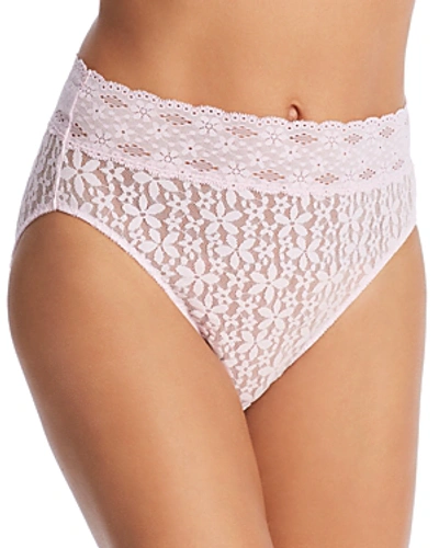 Shop Wacoal Halo Lace High-cut Briefs In Lilac Snow