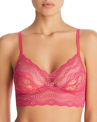 Shop B.tempt'd By Wacoal Lace Kiss Bralette In Pink Peacock