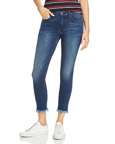 Shop Frame Le Skinny De Jeanne Micro Shredded Hem Jeans In Cantine