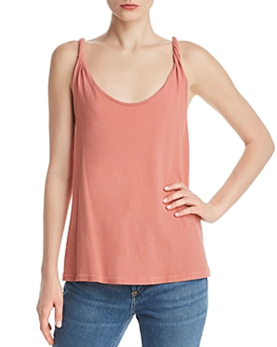 Shop Current Elliott Current/elliott The Twisted Strap Tank In Canyon Rose