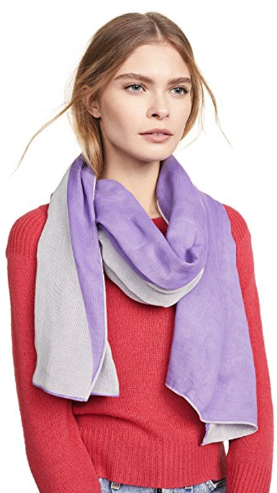 Shop Rebecca Minkoff Dyed Oblong Scarf In Purple