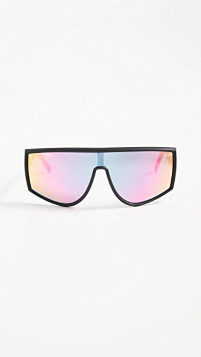 Quay Cosmic Sunglasses In Black/purple Pink | ModeSens