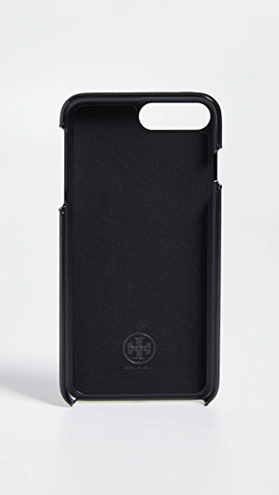 Shop Tory Burch Robinson Printed Hardshell Iphone Case In Black