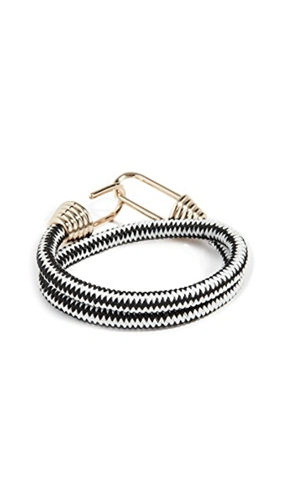 Shop Marc Jacobs Sporty Hook Bracelet In Black Multi