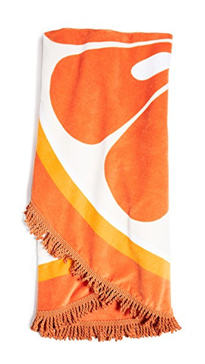 Orange All Around Beach Towel