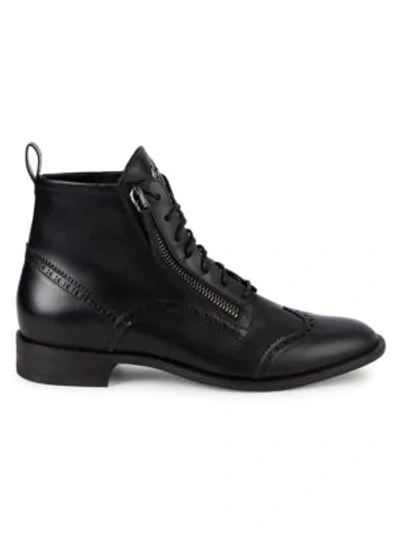 Shop Giuseppe Zanotti Classic Leather Boots In Black
