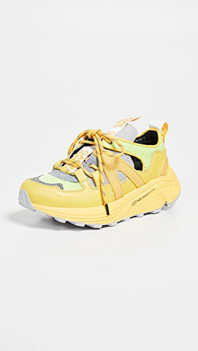 læbe Afslut aritmetik Ganni Brooklyn Low Sneakers In Yellow | ModeSens