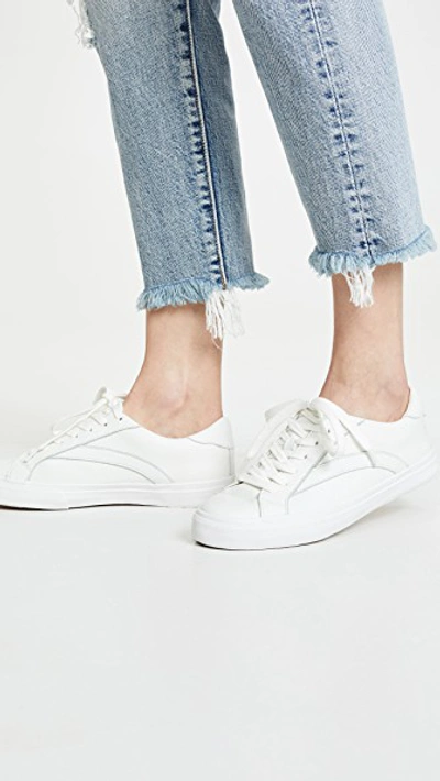 Shop Madewell Sidewalk Low-top Sneakers In Pale Parchment
