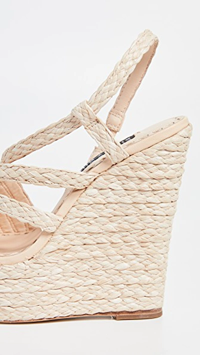 Shop Alice And Olivia Tenley Platform Sandals In Light Natural/desert