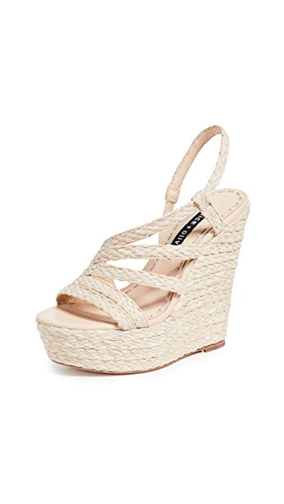 Shop Alice And Olivia Tenley Platform Sandals In Light Natural/desert