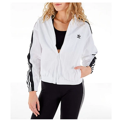 Adidas Originals Adidas Women's Originals Windbreaker Jacket In White |  ModeSens