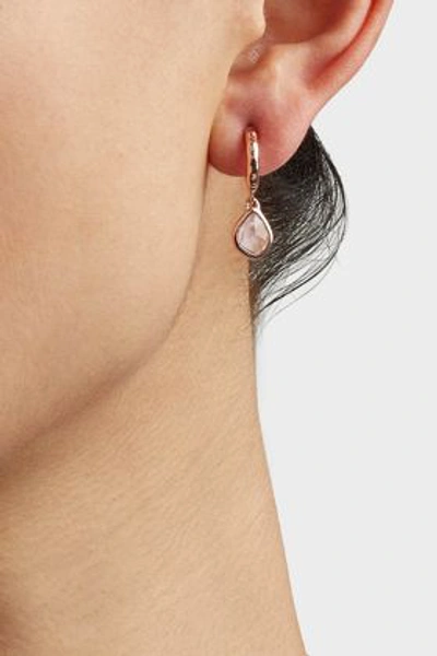 Shop Monica Vinader Siren Mini Nugget Hoop Earrings In R Gold
