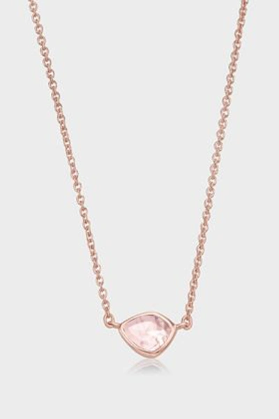 Shop Monica Vinader Siren Mini Nugget Necklace In R Gold