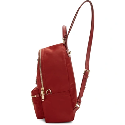 Shop Dolce & Gabbana Dolce And Gabbana Red Small Vulcano Backpack In 89613 Red