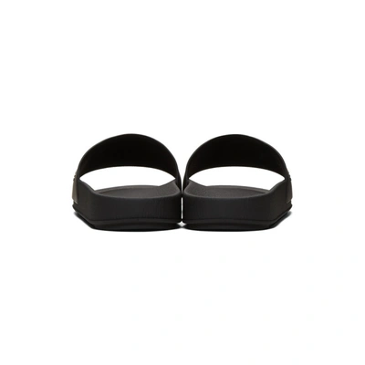 Shop Rick Owens Drkshdw Black Rubber Slides In Blk 09