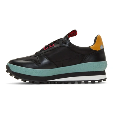 Shop Givenchy Black And Yellow Tr3 Runner Sneakers In 770 Black/m