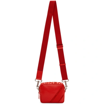 Shop Givenchy Red Mc3 Reverse Logo Crossbody Bag In 600 Red