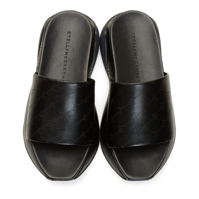 Shop Stella Mccartney Black Eclypse Sandals In 1000 Black