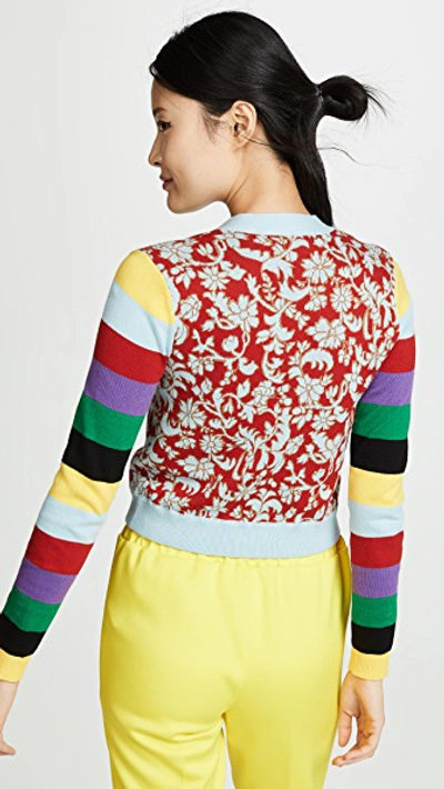 Shop Alice And Olivia Minako Cardigan In Multi