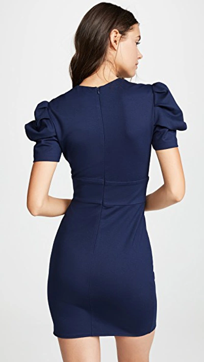 Shop Amanda Uprichard Marigold Dress In Navy