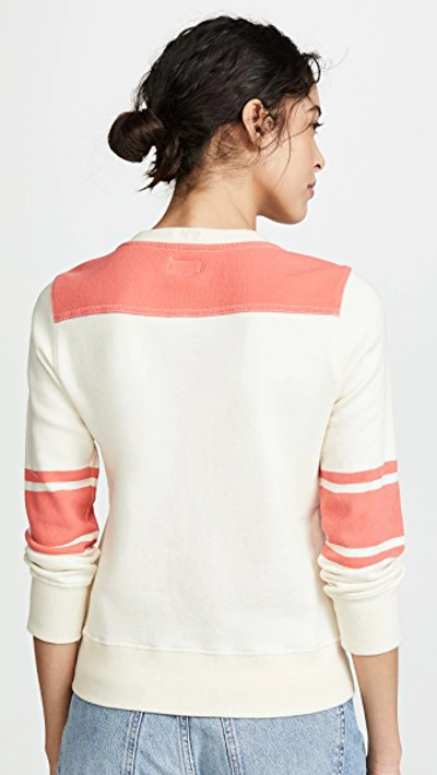 Shop Mother 1/2 And 1/2 Koozie Sweatshirt In Strawberry