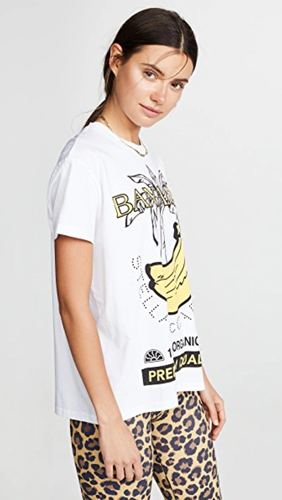 Shop Stella Mccartney Banana T Shirt In Pure White