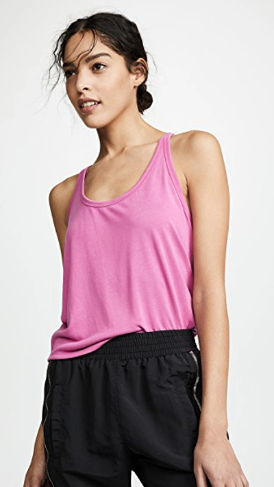 Shop Spiritual Gangster Breezy Tank In Passion Pink
