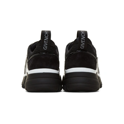 Shop Givenchy Black And White Jaw Low Sneakers In 004 Black