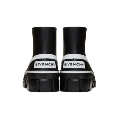 Shop Givenchy Black Glaston Rain Boots