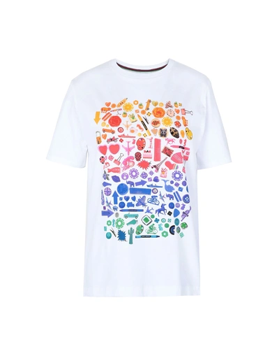 Shop Ps By Paul Smith T-shirts In White