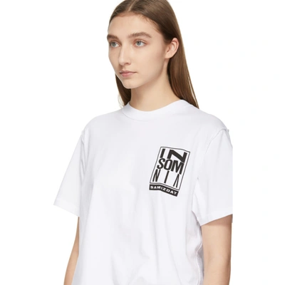 Shop Yang Li White Samizdat Insomnia T-shirt In 01 White