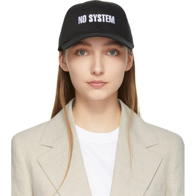 Shop Yang Li Black No System Cap In 99 Black