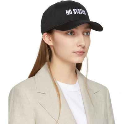 Shop Yang Li Black No System Cap In 99 Black