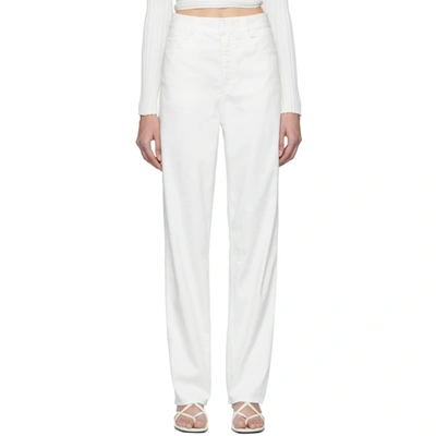 Shop Tibi White Spring Carpenter Jeans