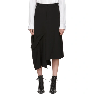 Shop Yohji Yamamoto Black Tight Skirt In 2 Black