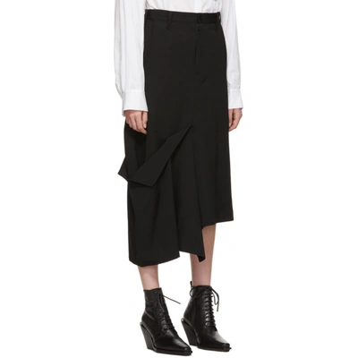 Shop Yohji Yamamoto Black Tight Skirt In 2 Black