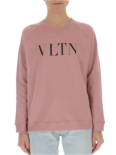 Shop Valentino Vltn Sweatshirt In Pink