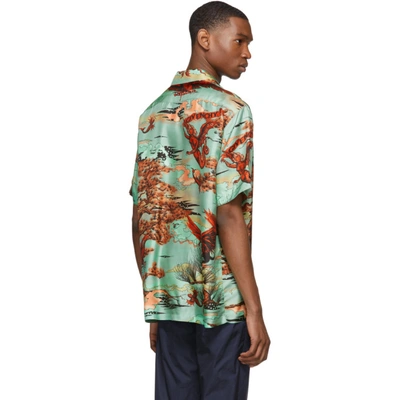 Shop Givenchy Multicolor Silk Winged Beast Shirt In 960 Multi