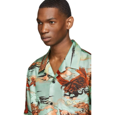 Shop Givenchy Multicolor Silk Winged Beast Shirt In 960 Multi