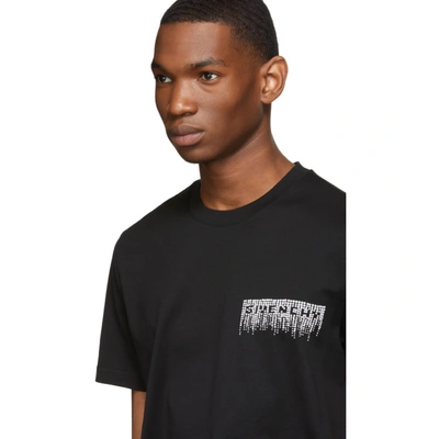 Shop Givenchy Black Sequins Embroidered Slim Fit T-shirt In 001 Black