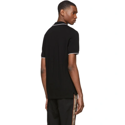 Shop Givenchy Black Sequins Embroidered Slim Fit Polo In 001 Black