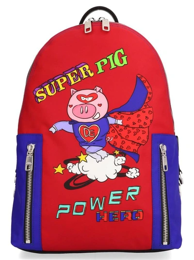 Shop Dolce & Gabbana Super Pig Backpack In Red