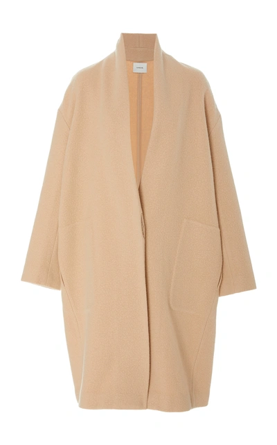 Shop Vince Oversized Wool-blend Coat In Neutral