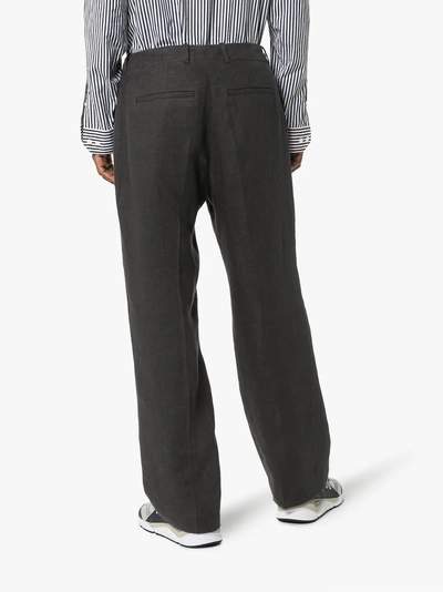 Shop Our Legacy Linen Chino Trousers In 364148